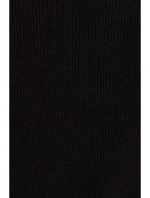 M816 Rebrované legíny s rozdelenou nohavicou - čierne