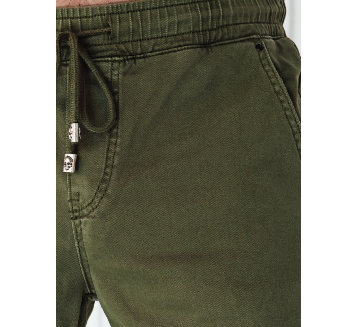 Pánske nohavice jogger cargo zelené Dstreet UX4145