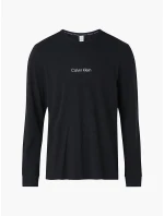 Pánske tričko s dlhým rukávom NM2171E - UB1 - Čierna - Calvin Klein