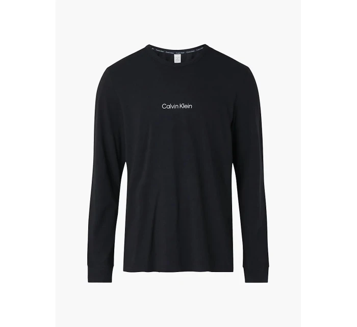Pánske tričko s dlhým rukávom NM2171E - UB1 - Čierna - Calvin Klein