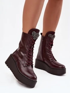 Topánky na klinovom podpätku model 219569 Step in style