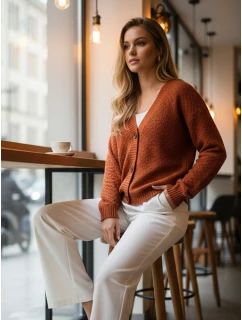 Dámský červený svetr Dstreet model 21982776 - FashionStreet