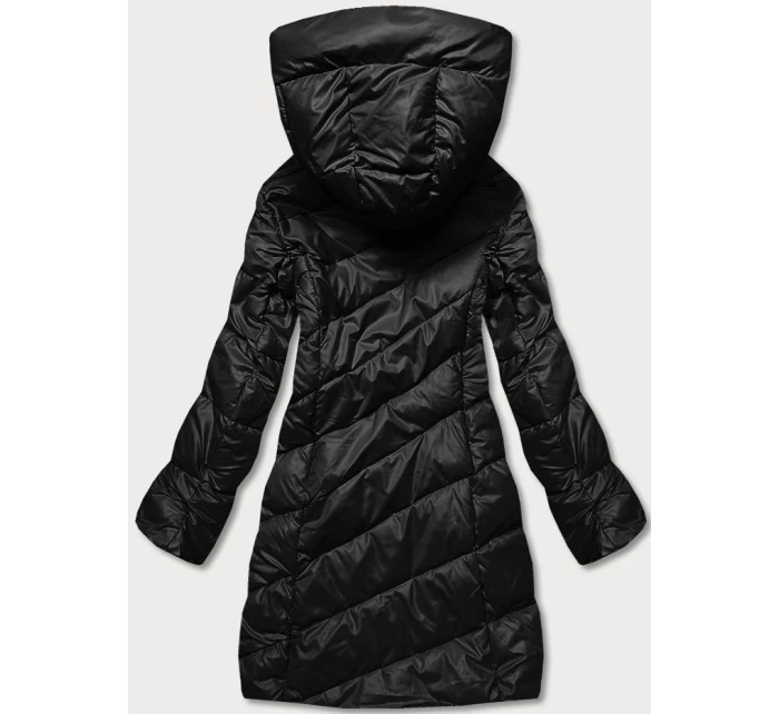 Čierna dámska zimná bunda (TY041-1)