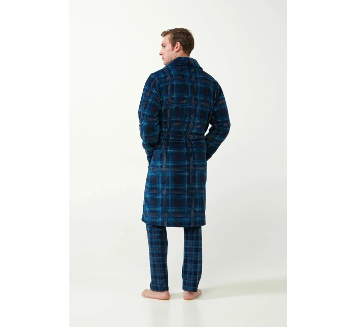 Vamp - Pánsky kockovaný župan 21628 - Vamp Vamp - Pánsky kockovaný župan 21628 - Vamp