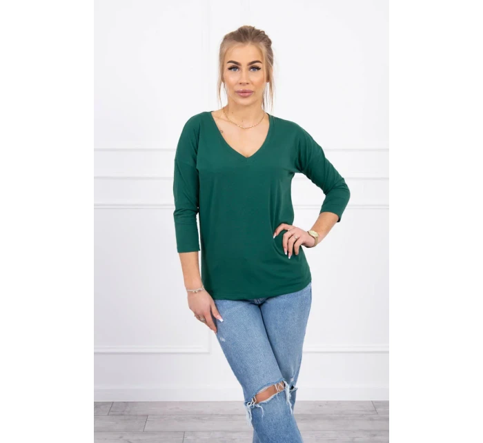 Halenka s výstřihem do V zelená Halenka s výstřihem do V zelená