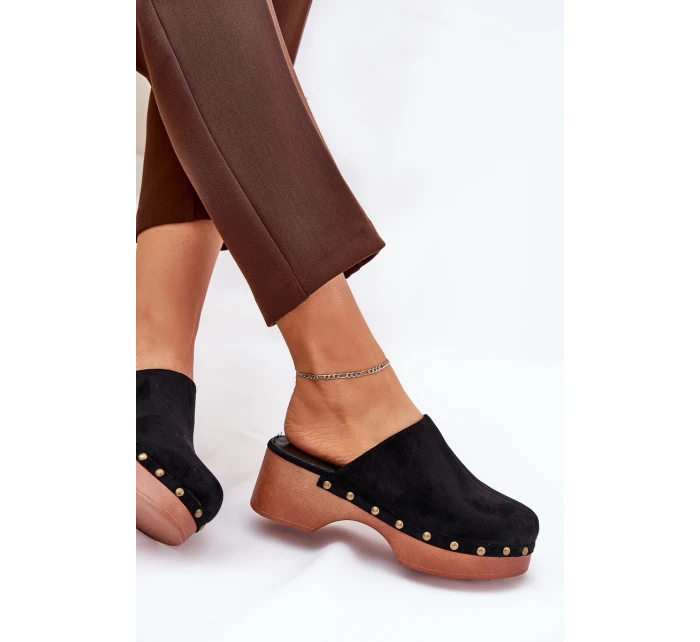Klapky Dámské S Eko Semišové Černé model 21687916 - Boto