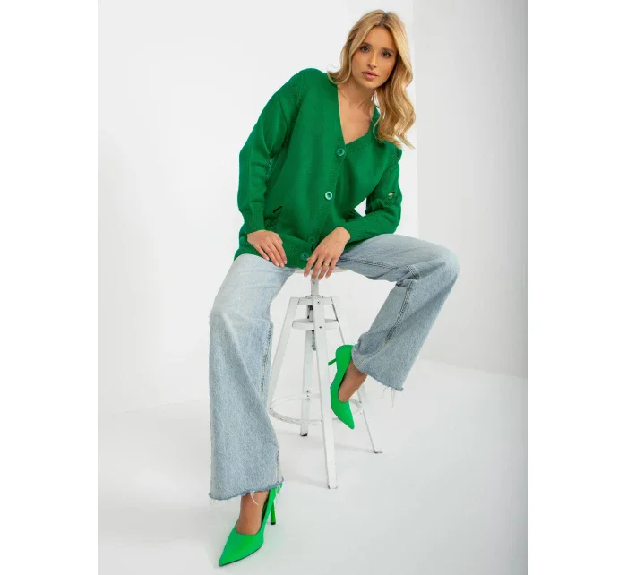 Dámsky kardigan LC SW 8042.12x zelená - FPrice