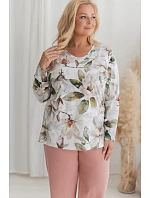 DÁMSKÉ DLOUHÉ PYŽAMO model 22360306 - Taro DÁMSKÉ DLOUHÉ PYŽAMO model 22360306 - Taro