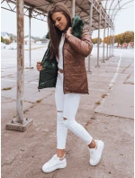 Dámská prošívaná zimní bunda zelená Dstreet model 21963924 - FashionStreet Dámská prošívaná zimní bunda zelená Dstreet model 21963924 - FashionStreet