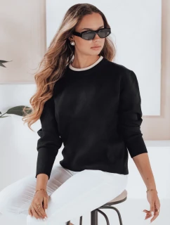 Dámsky základný sveter DARMILA black FashionStreet MY2504