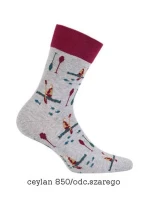 Pánske ponožky Wola Perfect Man vzorované W 94N03 Casual