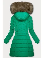 Zelená péřová dámská zimní bunda model 21246019 - LHD