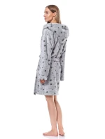 Dámsky župan 9135 melange - L&L Dámsky župan 9135 melange - L&L