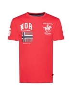 Geografické Nórsko Jequestre 254 M SY1305H/GN-Red Tričko