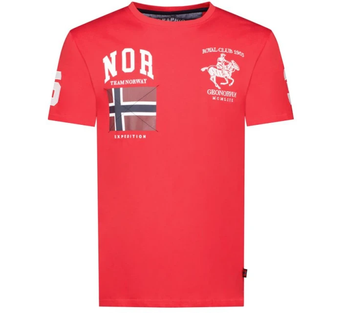 Geografické Nórsko Jequestre 254 M SY1305H/GN-Red Tričko