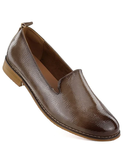 Dámske lakované topánky lords beige Potocki 19337