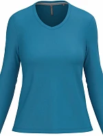 Kariban K 382 Dámske tričko s výstrihom do V a dlhými rukávmi 20.K382 tropical blue