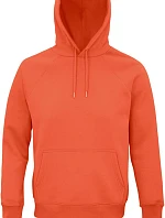 SOL'S Stellar Unisexová mikina s kapucňou a raglánovými rukávmi z bio bavlny 25.3568 burnt orange