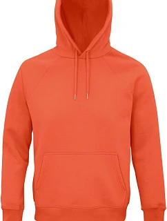SOL'S Stellar Unisexová mikina s kapucňou a raglánovými rukávmi z bio bavlny 25.3568 burnt orange