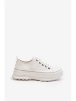 Dámské tenisky na masivní podrážce Big Star model 21653744 Bílé - Big Star Shoes