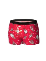 Boxerské šortky Gnome 007/68 Red-Graphite - Cornette Boxerské šortky Gnome 007/68 Red-Graphite - Cornette