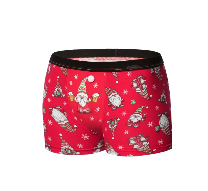 Boxerské šortky Gnome 007/68 Red-Graphite - Cornette Boxerské šortky Gnome 007/68 Red-Graphite - Cornette