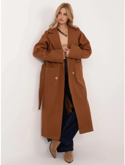 Dámsky kabát LK CZ 509786.99 Svetlohnedý - LAKERTA
