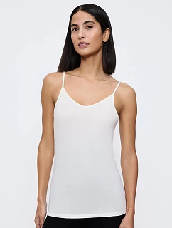 Beauty Layers Spaghetti Top Wool - WHITE - TRIUMPH WHITE - TRIUMPH