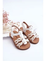 Dětské sandály na suchý zip s pruhy model 21621442 - Boto