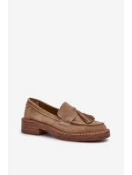 Dámské Semišové Mokasíny S  D&A Hnědé model 21660223 - S.Barski