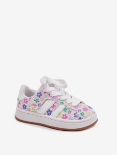 Lesklé Dívčí Sportovní Boty S Bílé model 21700865 - Boto