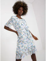Šaty LK SK 507214 1.21 biela a modrá