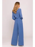 M861 Crop top so zaväzovaním vpredu - džínsy