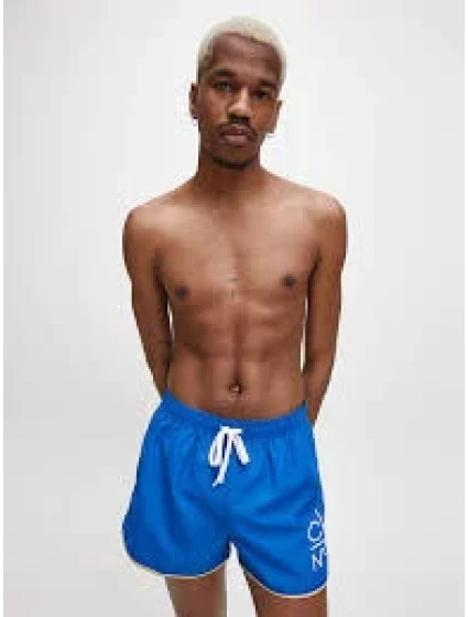 Pánske plavecké šortky KM0KM00459-CJR modrá - Calvin Klein Pánske plavecké šortky KM0KM00459-CJR modrá - Calvin Klein