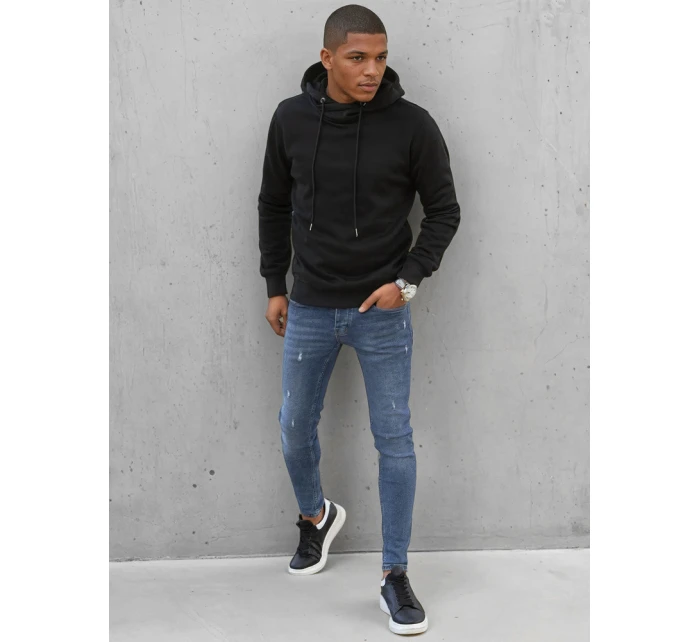 Pánska mikina s kapucňou čierna FashionStreet BX5429