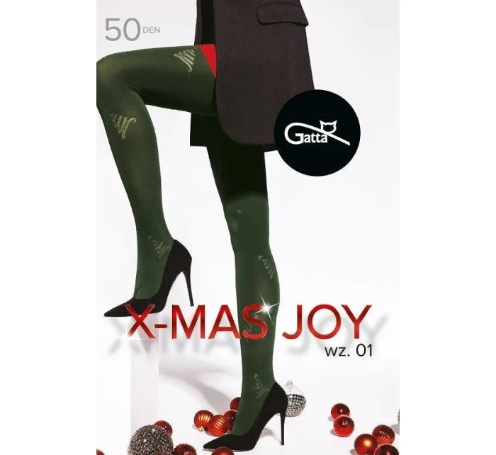 Pančuchy Gatta X-Mas Joy wz.01 50 den 5-XL Pančuchy Gatta X-Mas Joy wz.01 50 den 5-XL