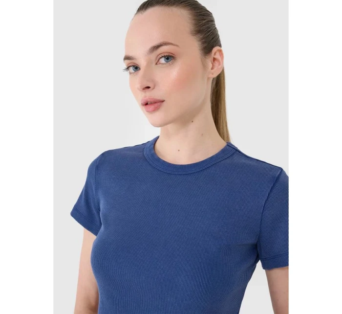 Dámské žebrované tričko model 21436864 - 4F