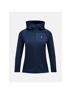 Dámska mikina Peak Performance Rider Essentials Zip Hood - blue shadow/blue shadow veľkosť: m