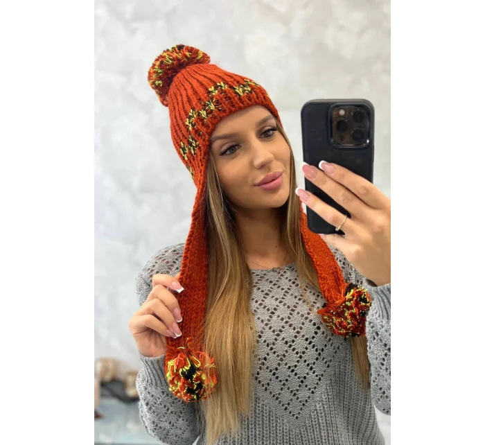 Dámska klapka na uši Nadia K321 červená