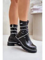 Lakované Kotníkové Boty Se Černé model 21675942 - Boto Lakované Kotníkové Boty Se Černé model 21675942 - Boto