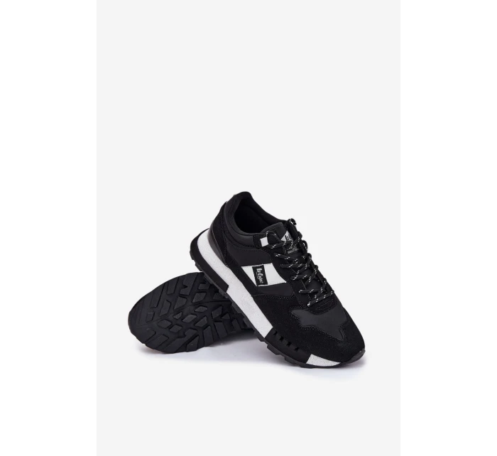 Sneakersy Męskie Na Platformie Lee Cooper LCJ-25-03-3378M Czarne