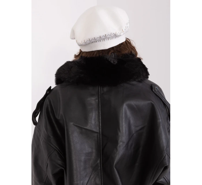 Czapka AT CZ model 19011958 ecru - FPrice Czapka AT CZ model 19011958 ecru - FPrice