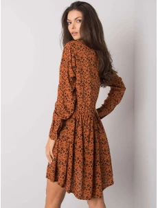 Šaty D73771M30227 svetlo hnedé