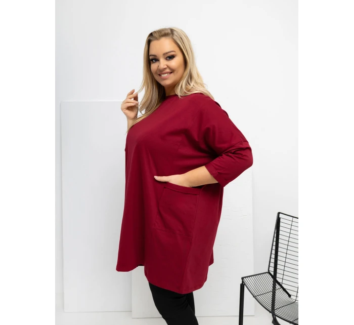 Blúzka RV BZ A1076.00 bordová Blúzka RV BZ A1076.00 bordová