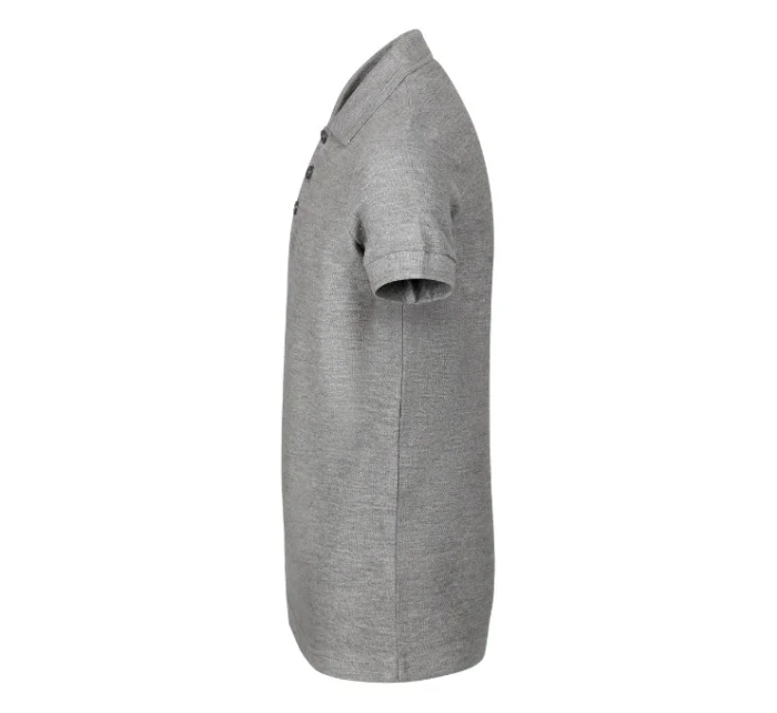 Detská polokošeľa Pique tmavo šedá melír