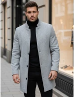 Pánský kabát šedý model 21963863 - Dstreet