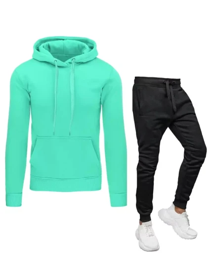 Pánské mátové a černé tepláky od model 21967522 - Dstreet Pánské mátové a černé tepláky od model 21967522 - Dstreet