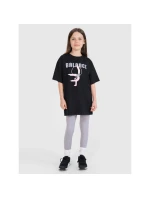 Dievčenské oversize tričko s potlačou 4F FJRSS25TTSHF2646-20S