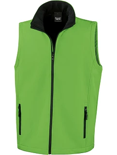 R Pánská 2vrstvá softshell vesta "Printable" 30. green/black model 22428296 - Result