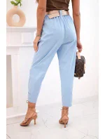 Kalhoty Summer Punto se zapínáním na nohavice modrý